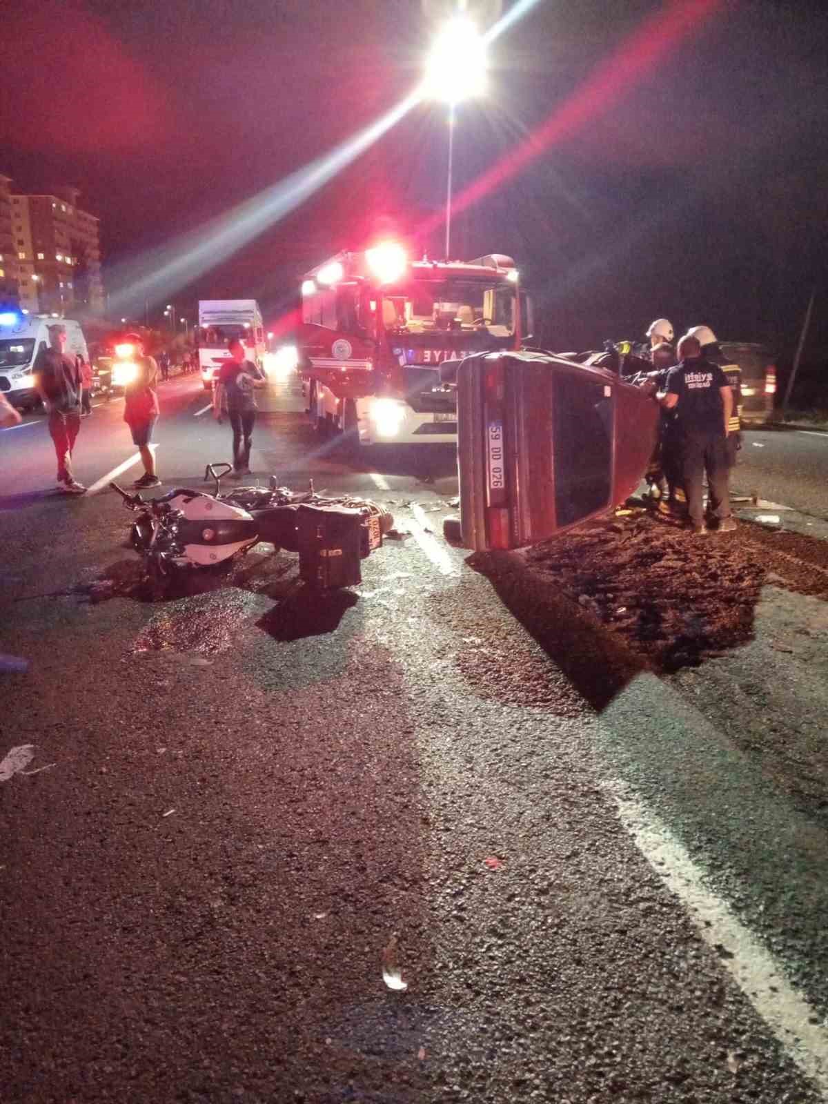 Tekirdağ’da cezaevi önünde kaza: 3 yaralı
