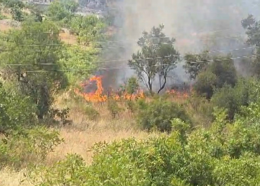 Kahramanmaraş’ta iki ayrı alanda örtü yangını
