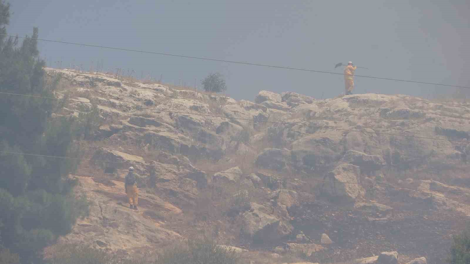 Adıyaman’da örtü yangınında meyve ağaçları zarar gördü
