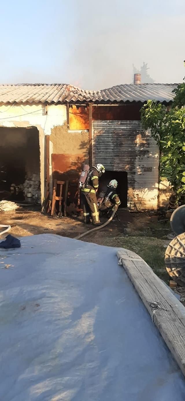 Denizli’de işyeri yangını
