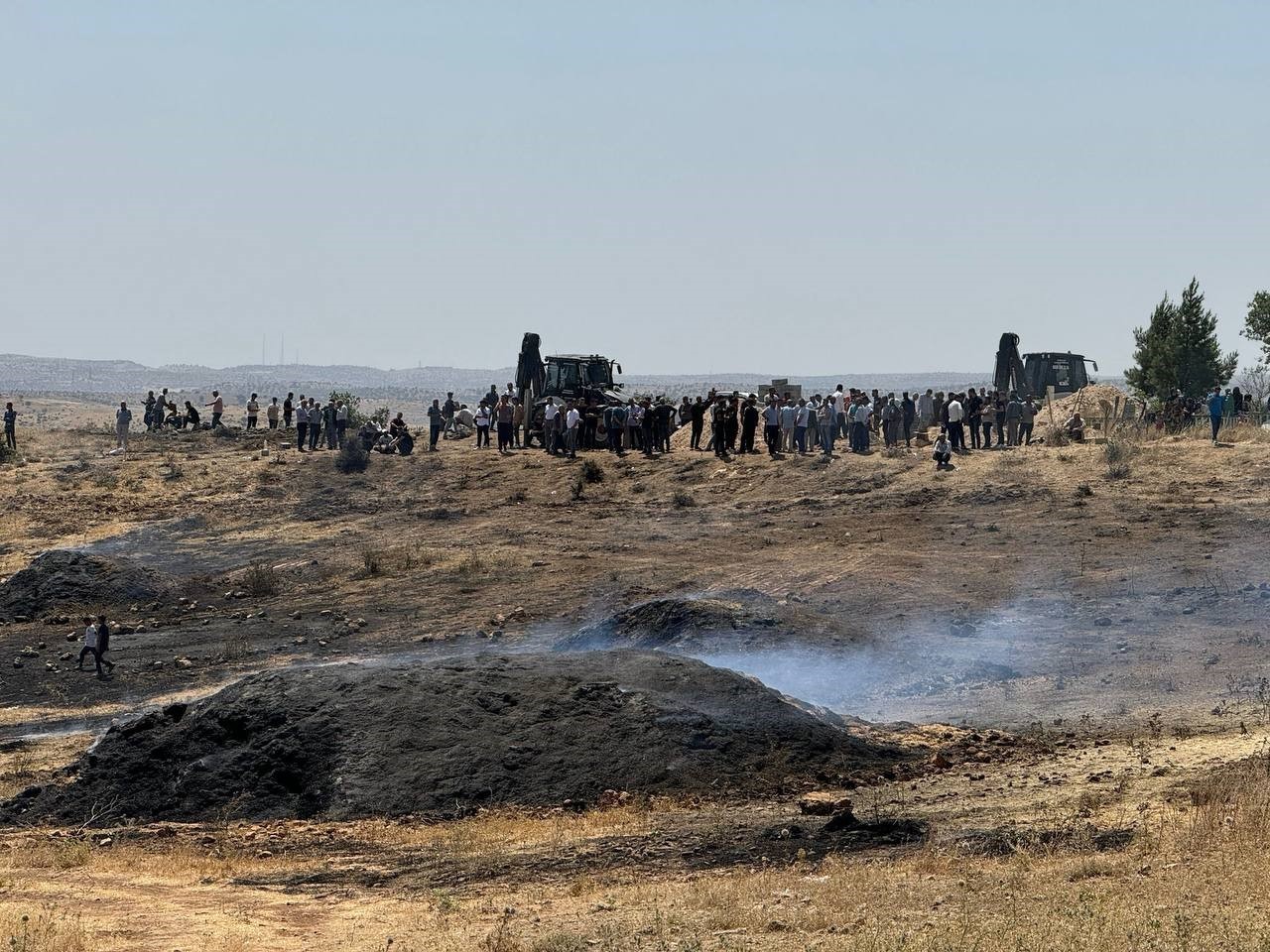 Mardin’de yangının ağır bilançosu havadan görüntülendi
