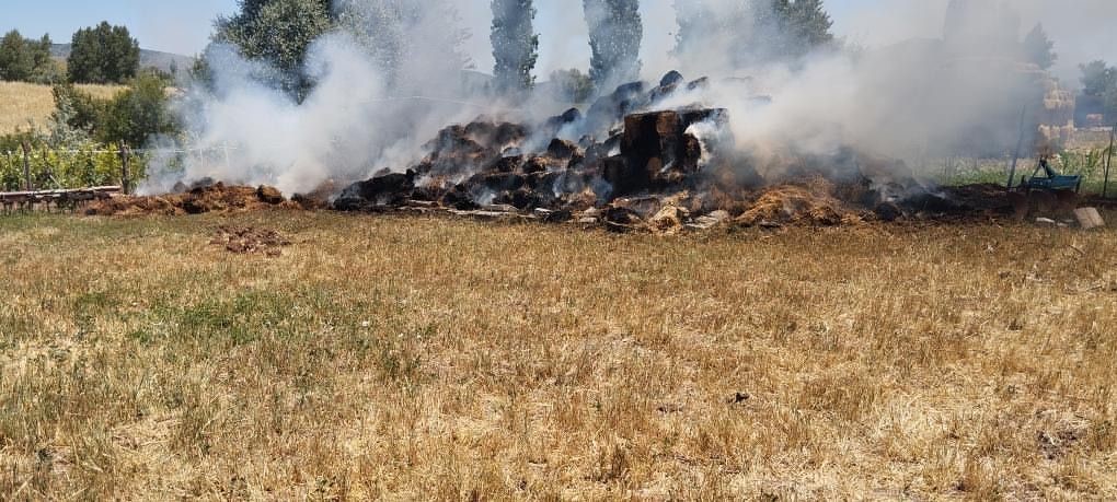 Saman yangını büyümeden söndürüldü
