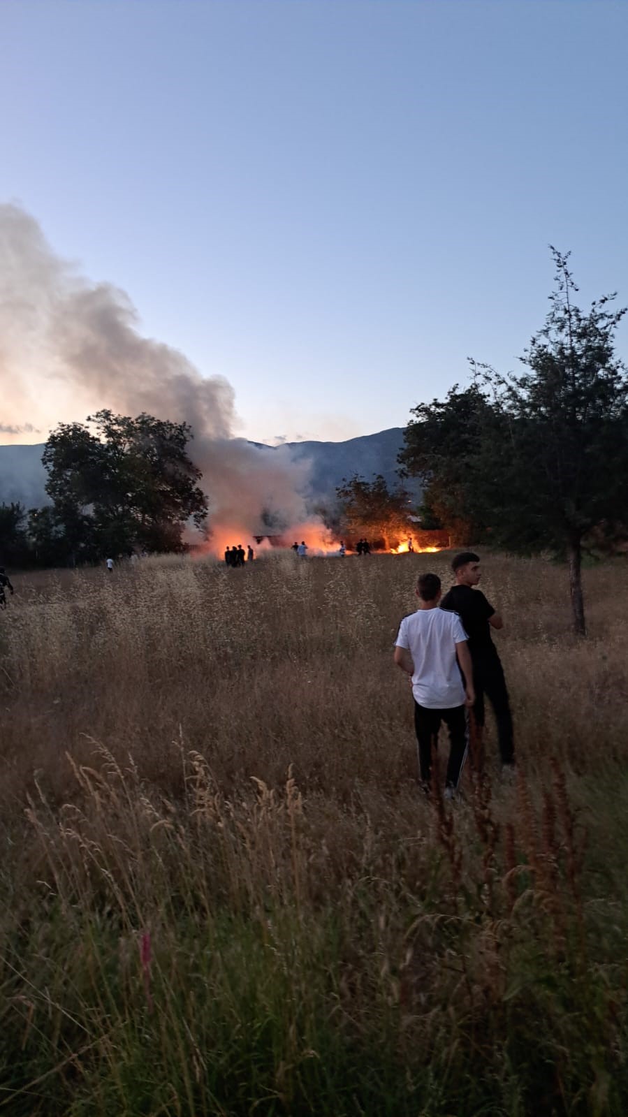 Tokat’ta havai fişek nedeniyle yangın çıktı
