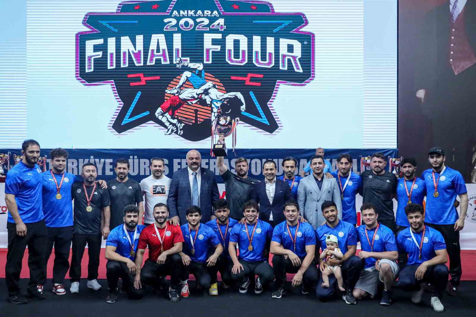 Süper Lig Serbest Güreş Final Four müsabakalarında şampiyon ASKİ
