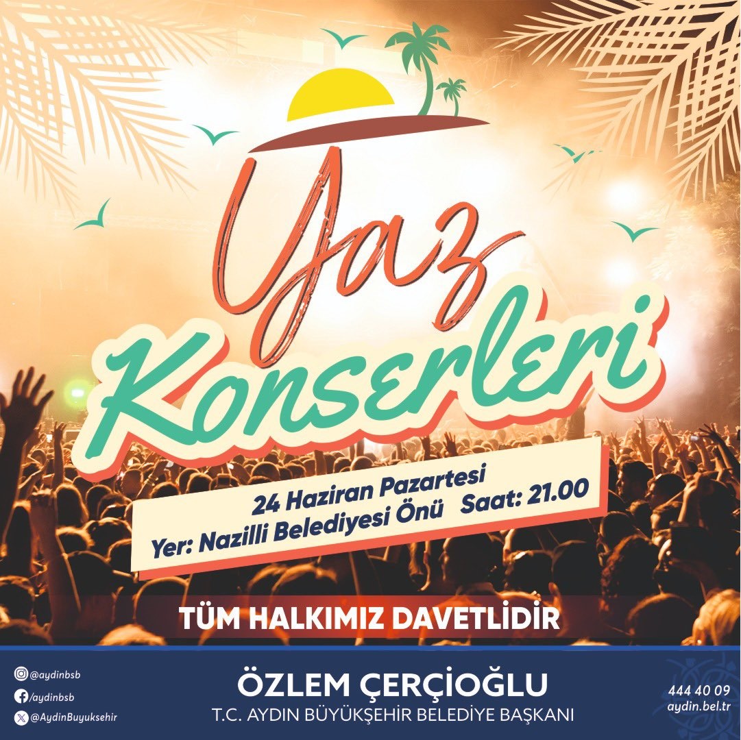 Büyükşehir Yaz Konserleri bugün başlıyor
