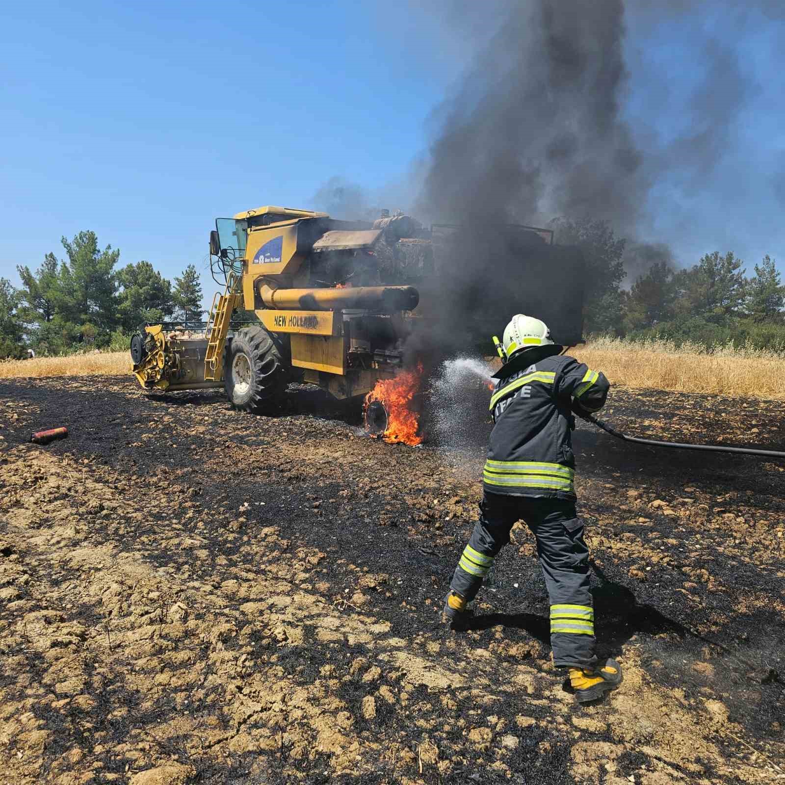 Seydikemer’de Biçerdöver yangını
