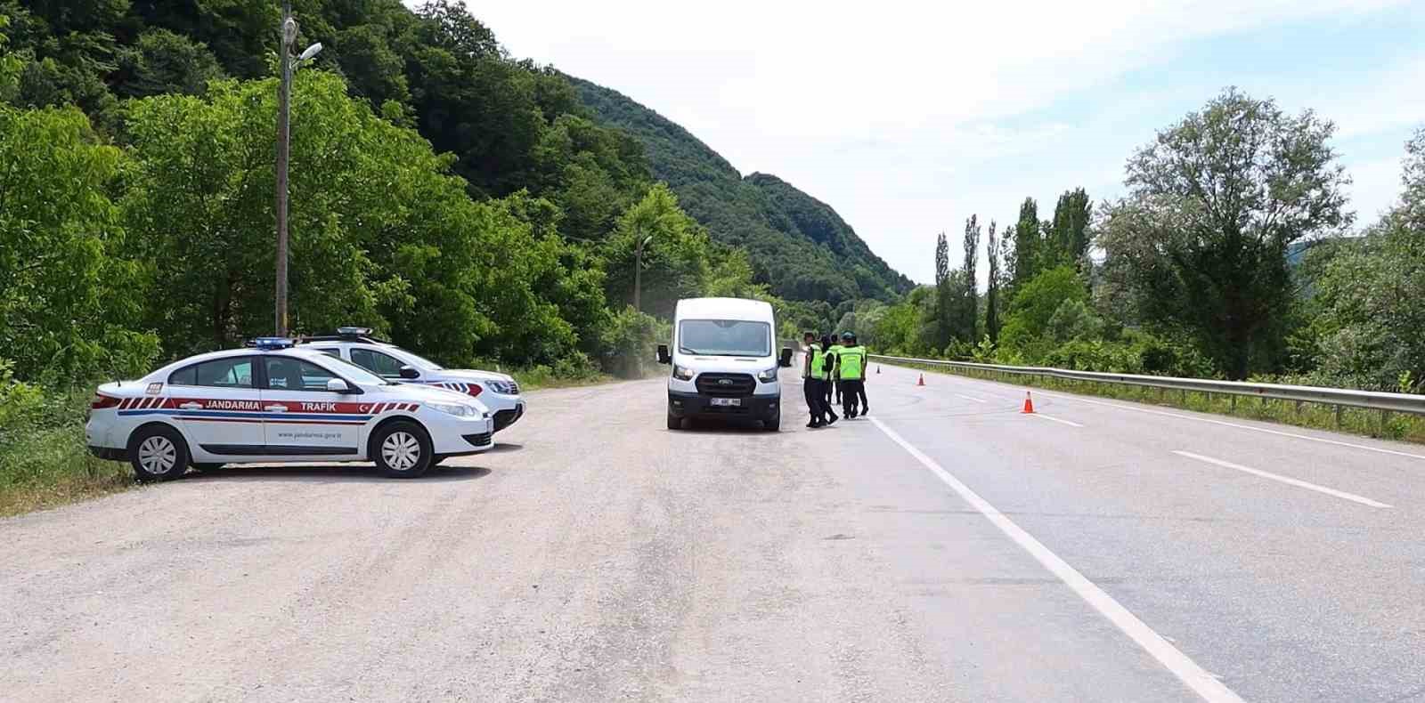 Sinop’ta jandarma trafik denetimi
