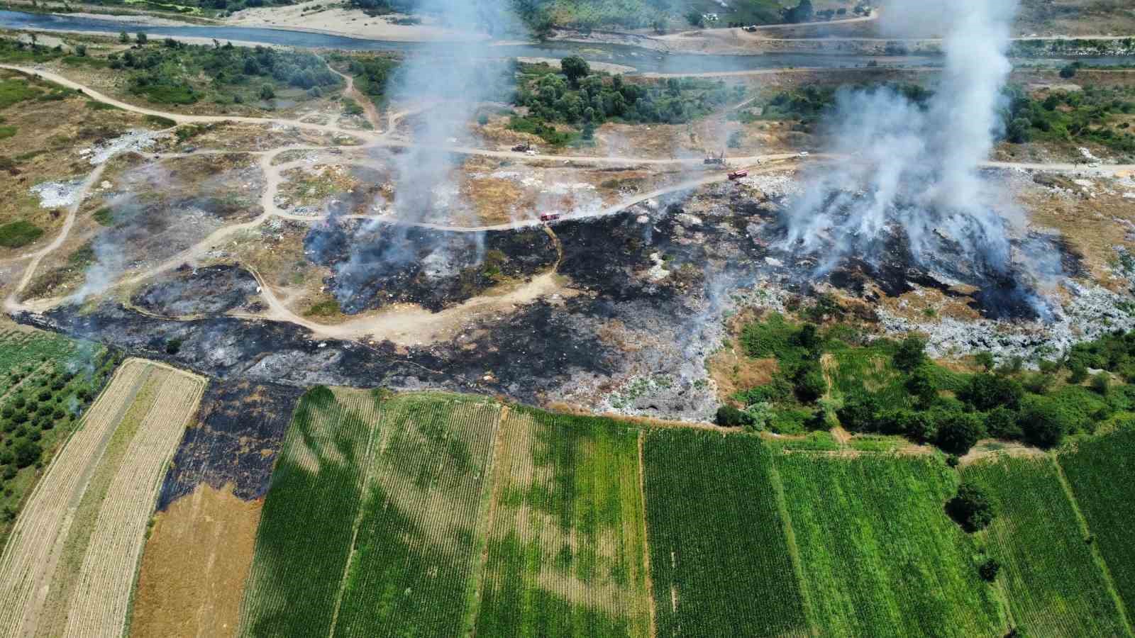 Düzce’de anız yangını
