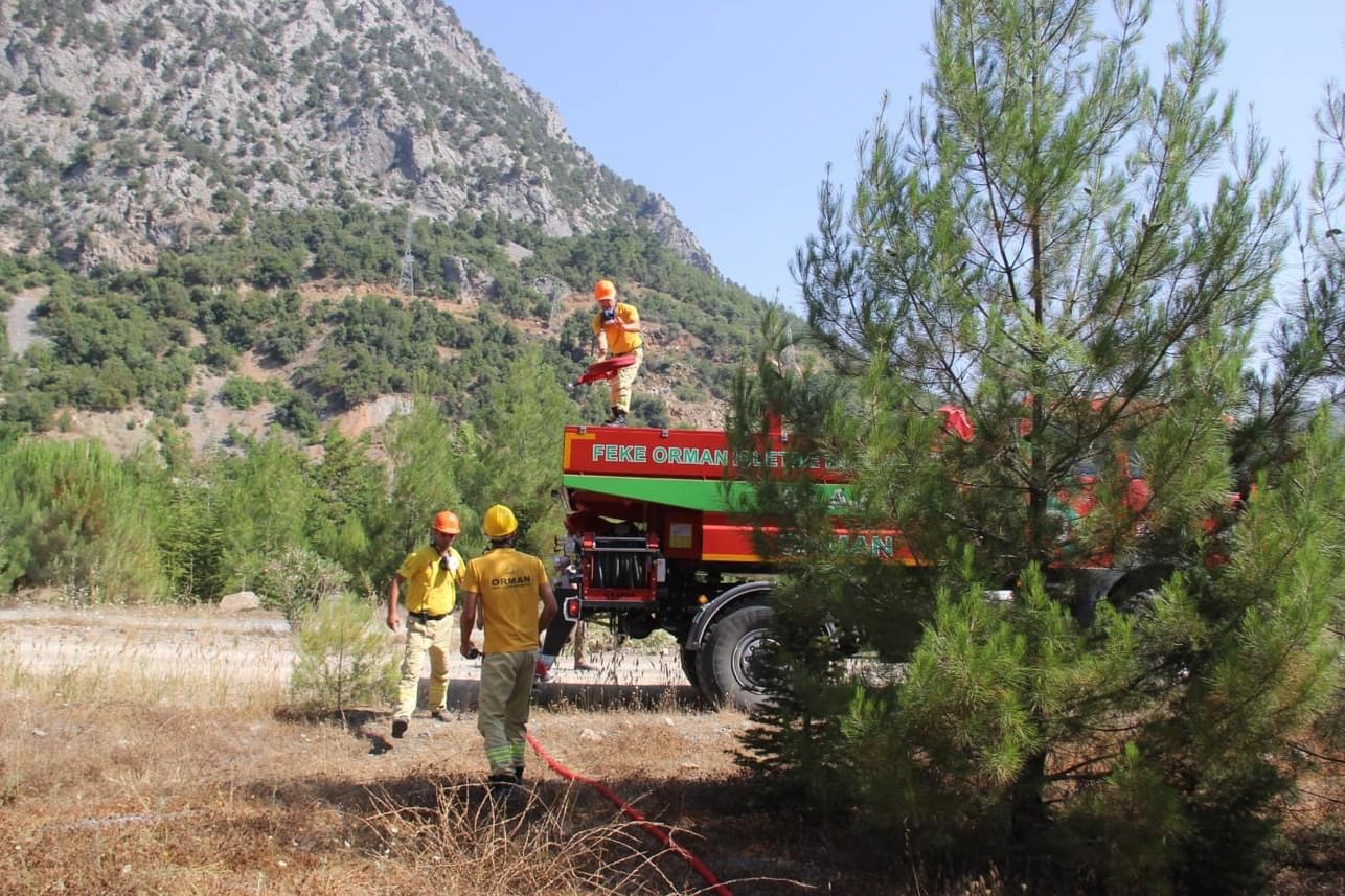 Feke’de orman yangını tatbikatı yapıldı
