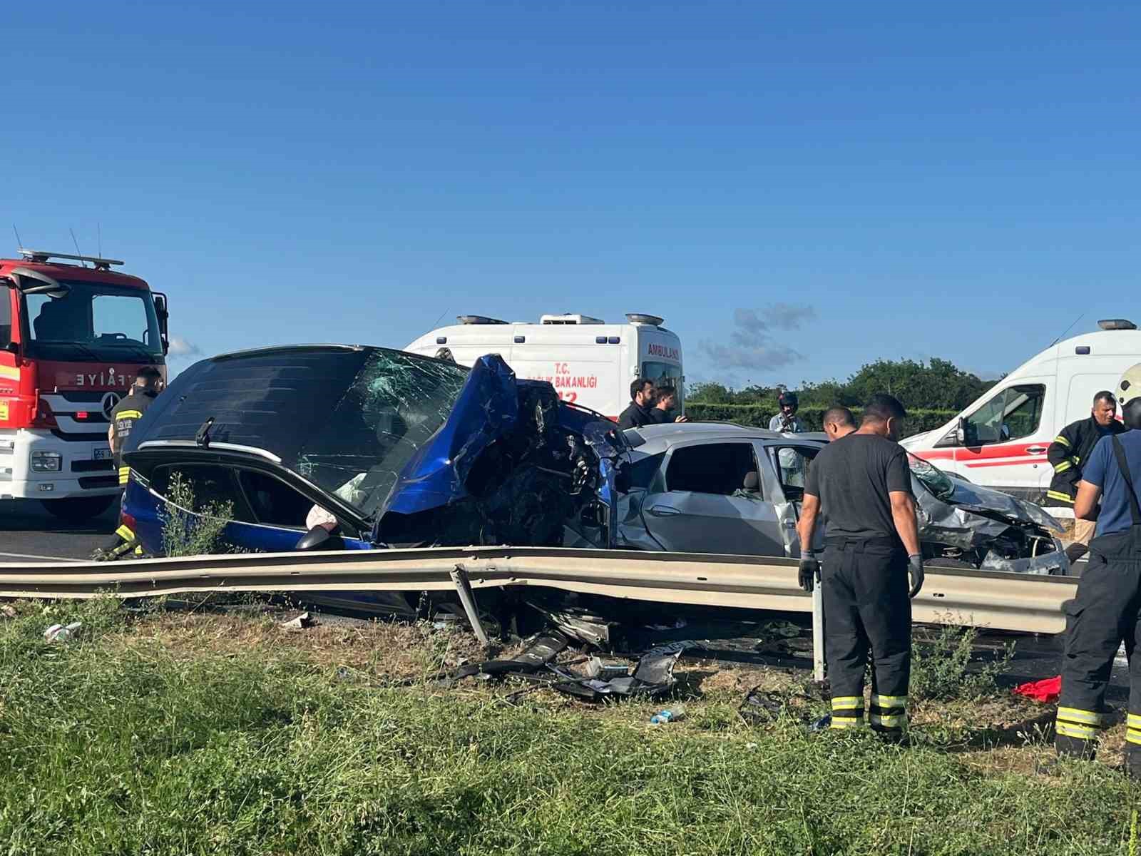 Tekirdağ’da feci kaza: 1’i çocuk 6 yaralı
