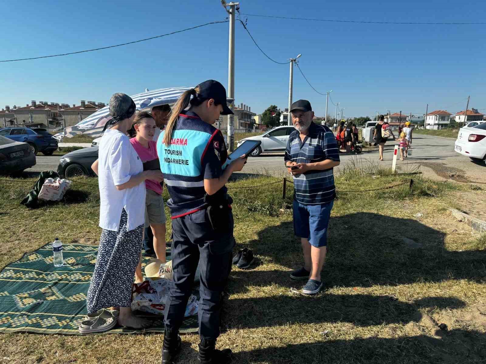 Enez sahilinde huzur ve güvenlik denetimleri
