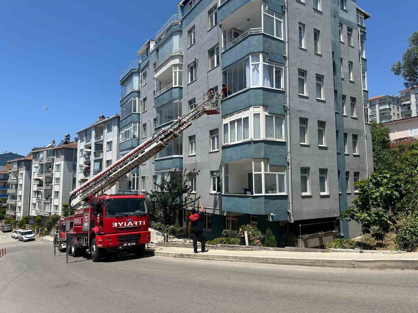 Sinop’ta korkutan yangın
