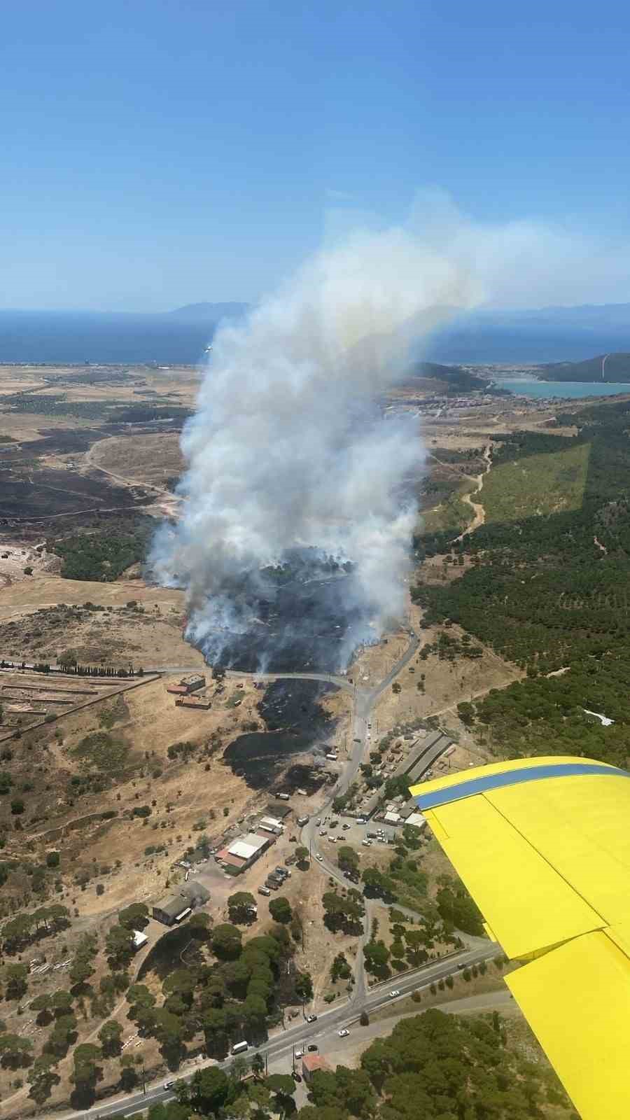 Ayvalık’taki yangın kontrol altına alındı
