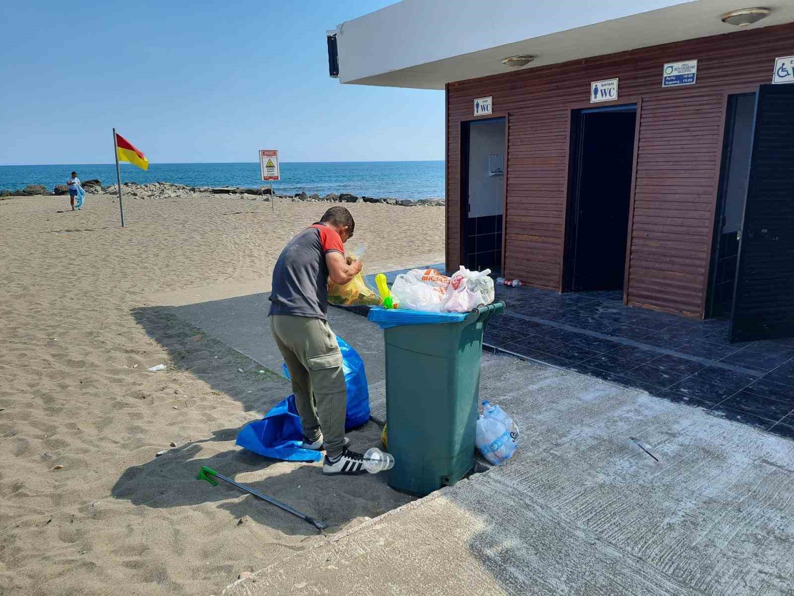 Ordu’da sahil ve plajlarda temizlik çalışmaları sürüyor
