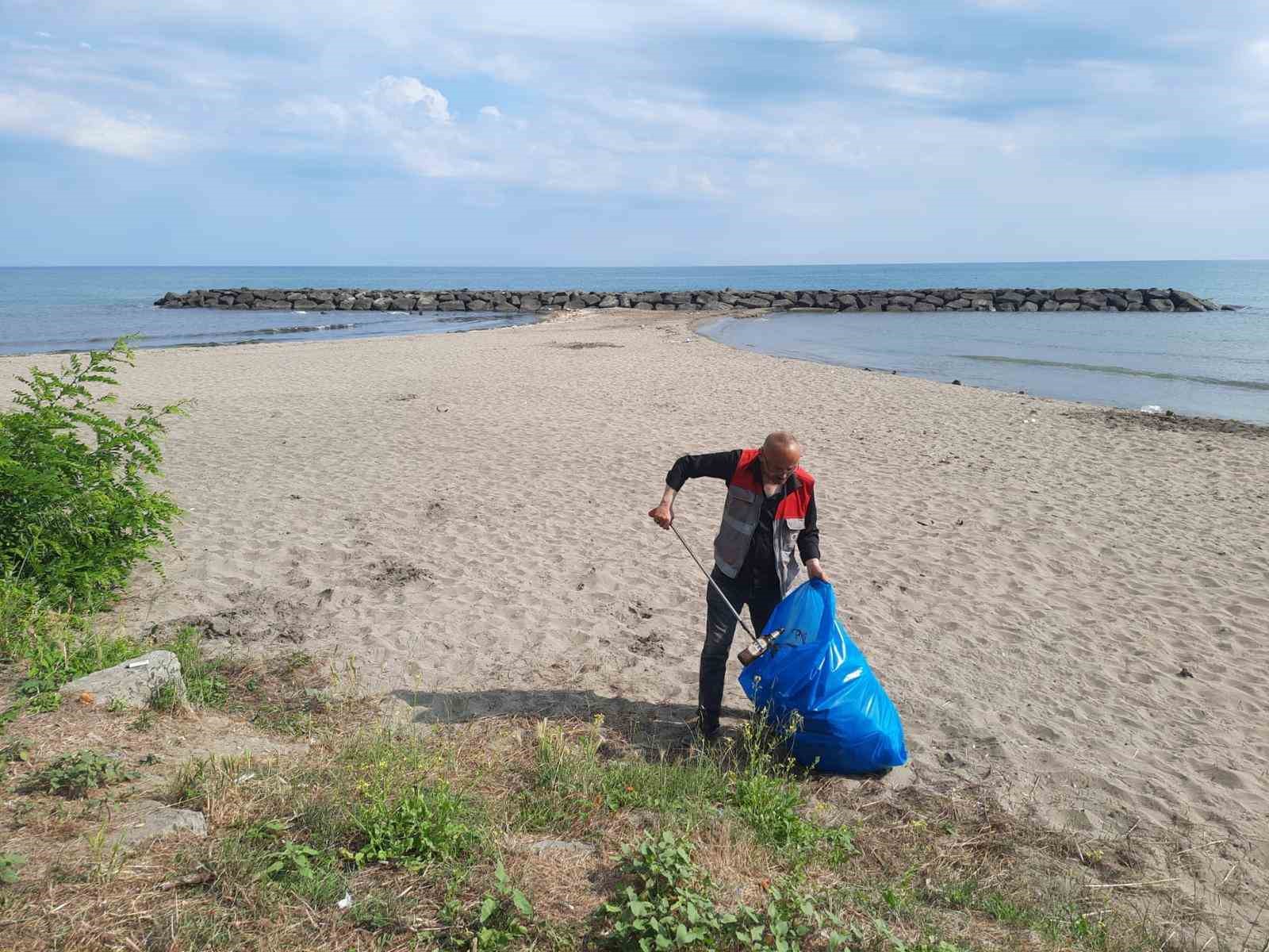 Ordu’da sahil ve plajlarda temizlik çalışmaları sürüyor
