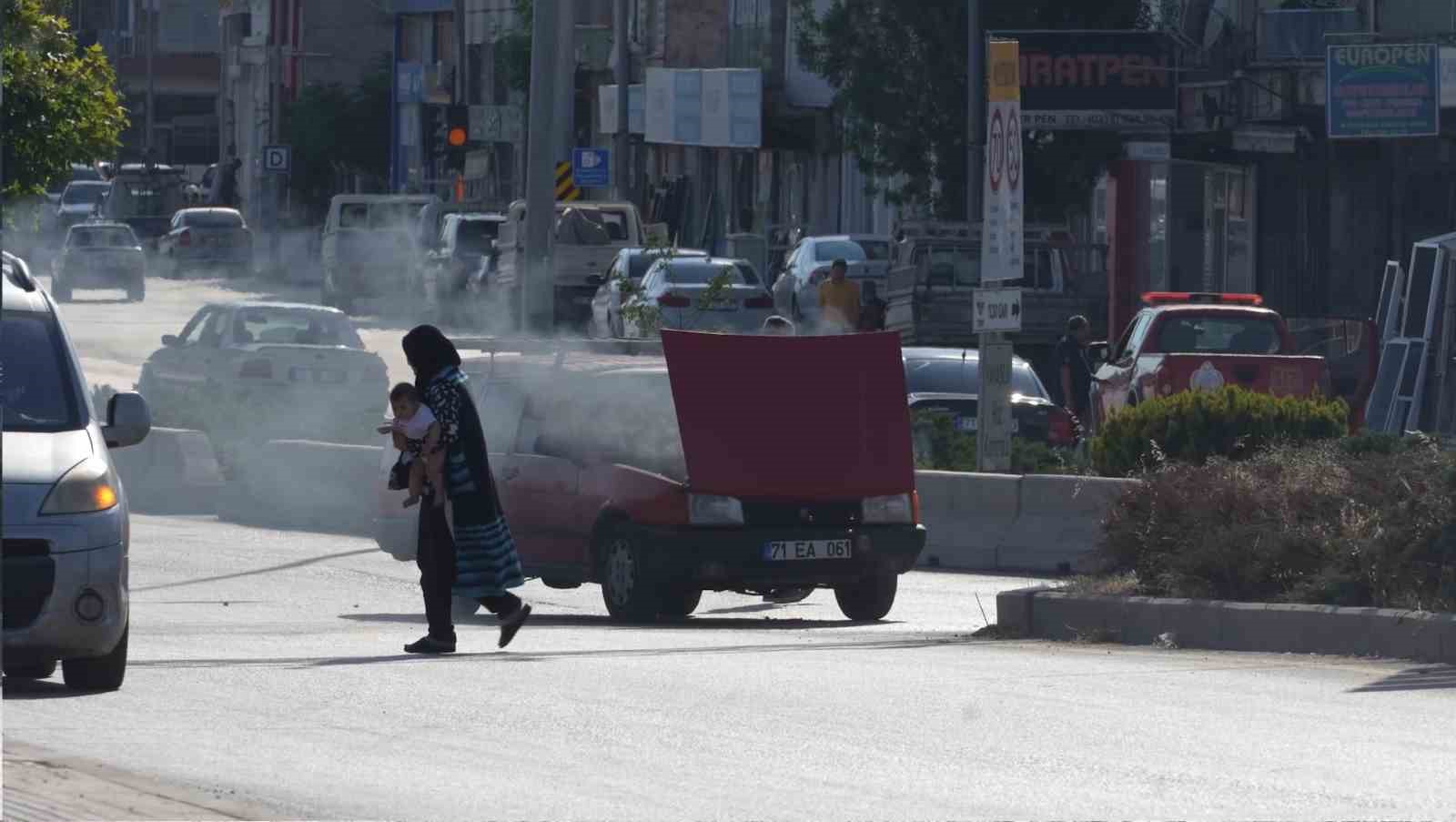 Kırıkkale’de otomobil yangını
