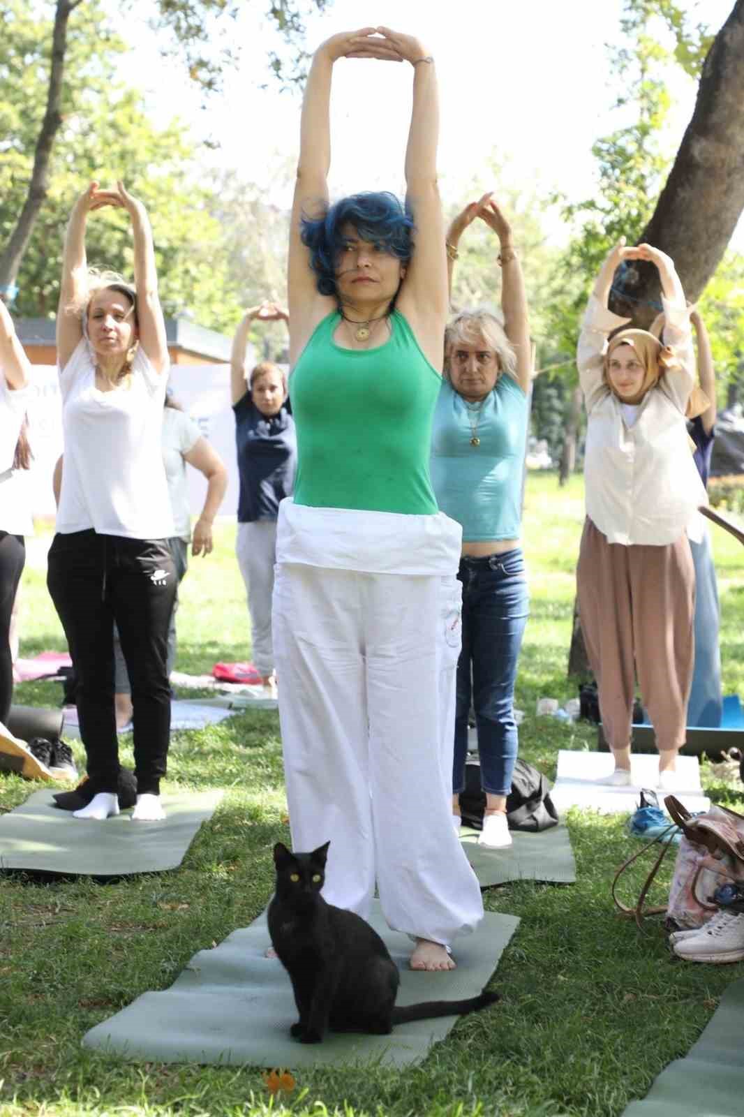 Yoga tutkunları Eyüpsultan’da buluştu
