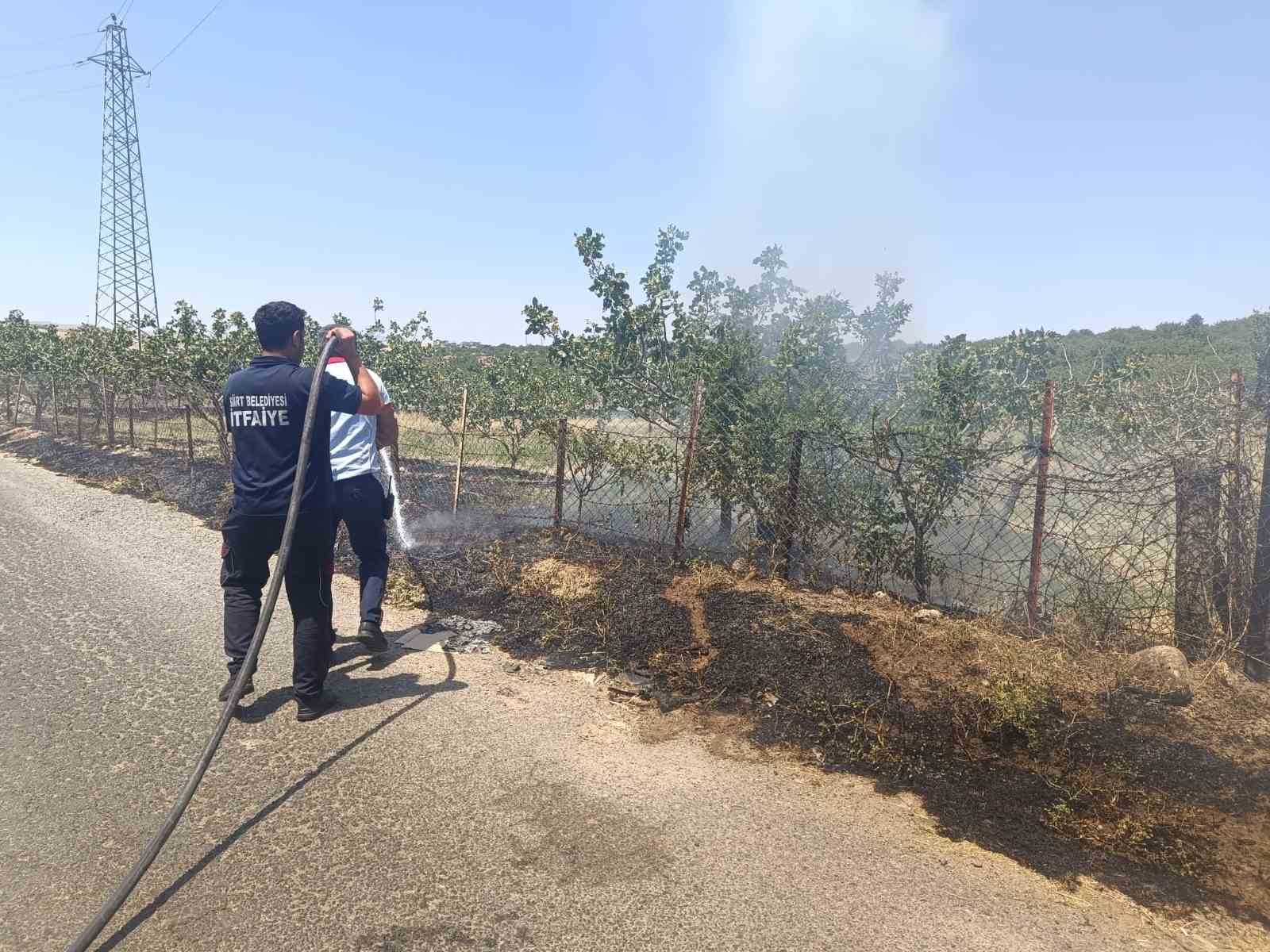 Siirt’te farklı noktalarda meydana gelen yangınlar büyümeden söndürüldü
