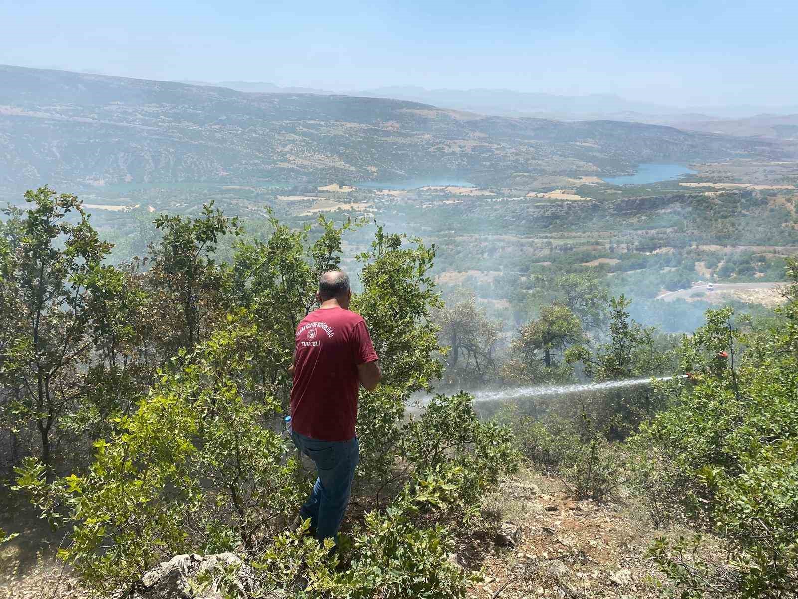 Tunceli’de 3 ayrı bölgede çıkan yangınlardan 2’si söndürüldü, 1’ine müdahale sürüyor
