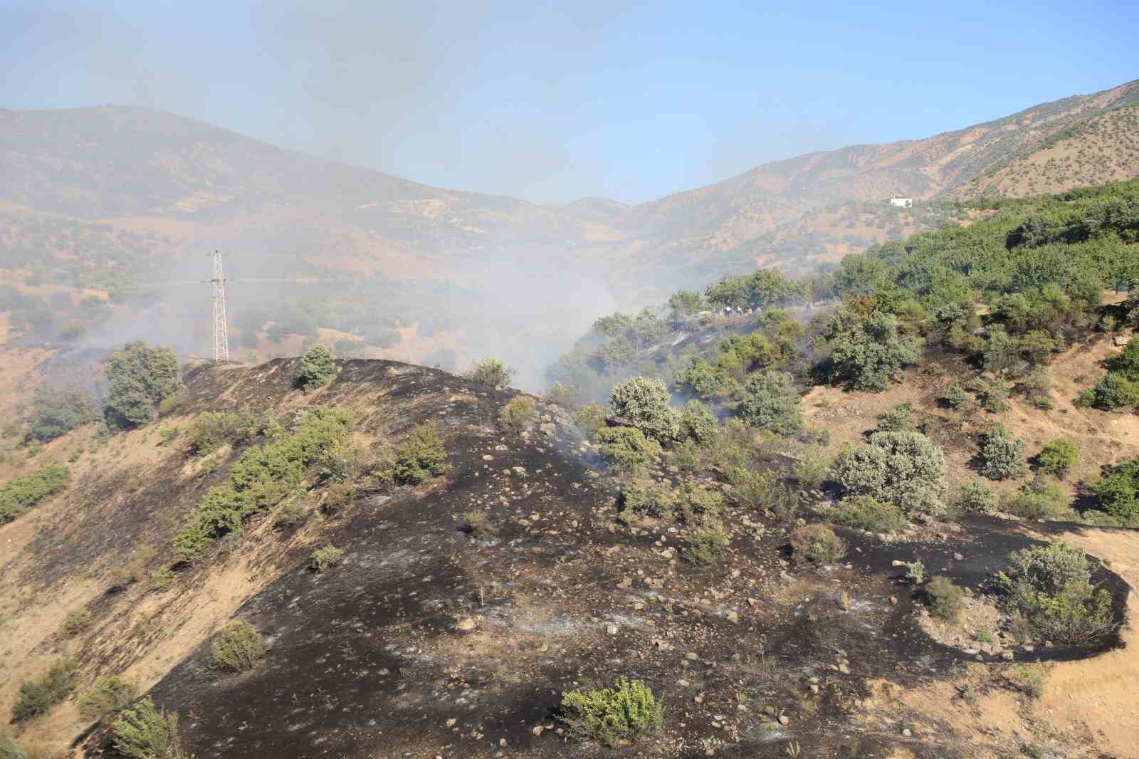 Elazığ’da 1 saatte 3. yangın: Söndürme çalışmalarına TOMA’lar da destek verdi
