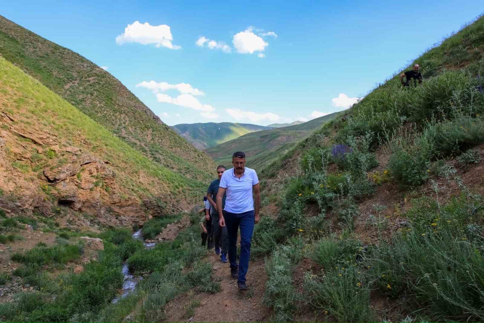 Vali Ali Çelik, Hakkari dağlarında su kaynağı aradı
