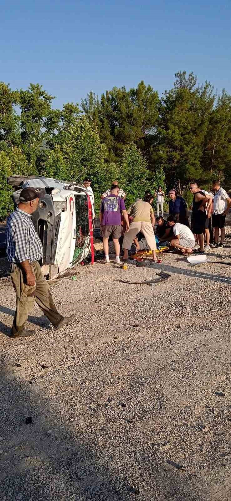 Takla atan aracın sürücüsü hayatını kaybetti
