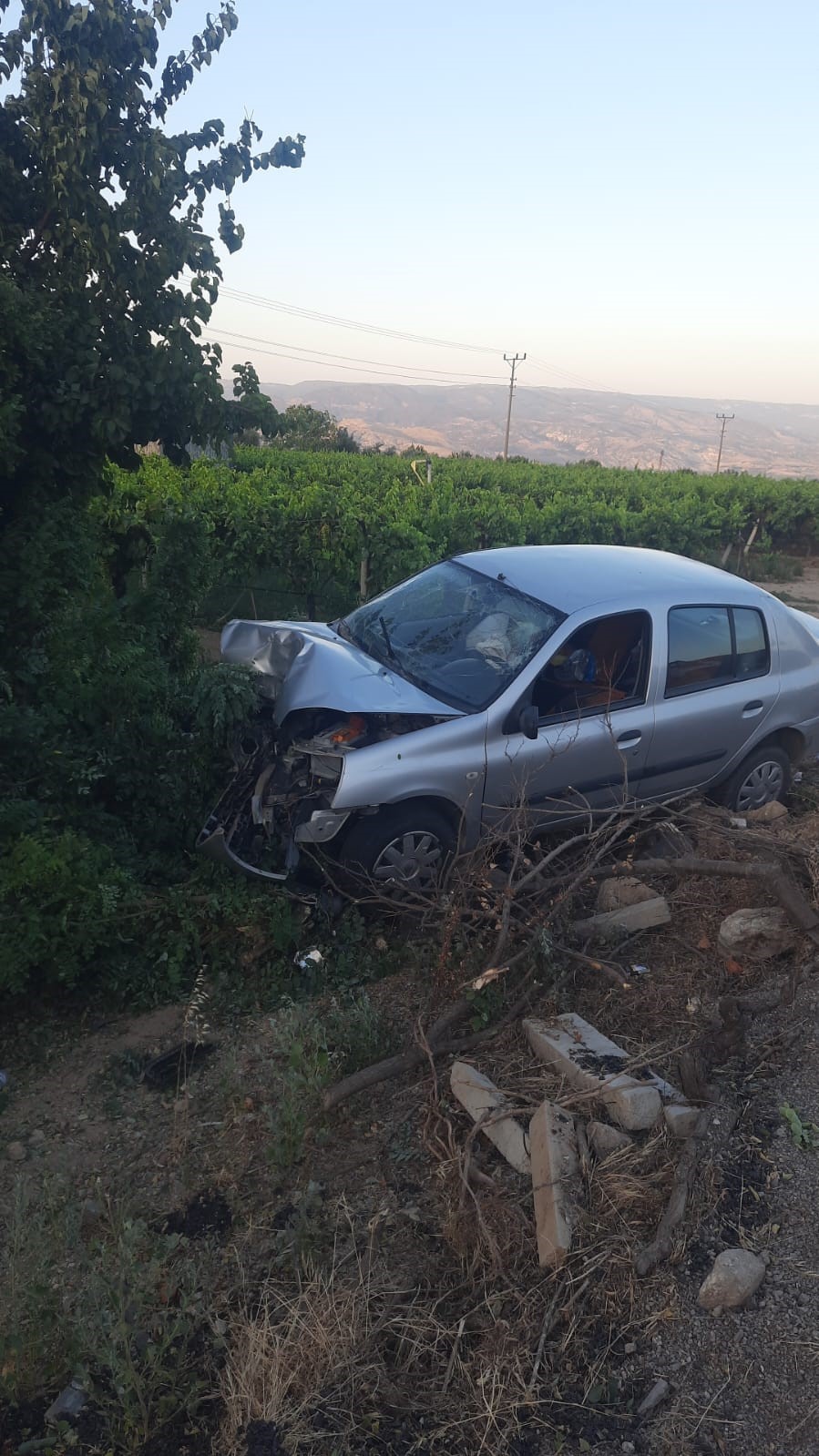 Kontrolden çıkan otomobil şarampole devrildi: 3 yaralı
