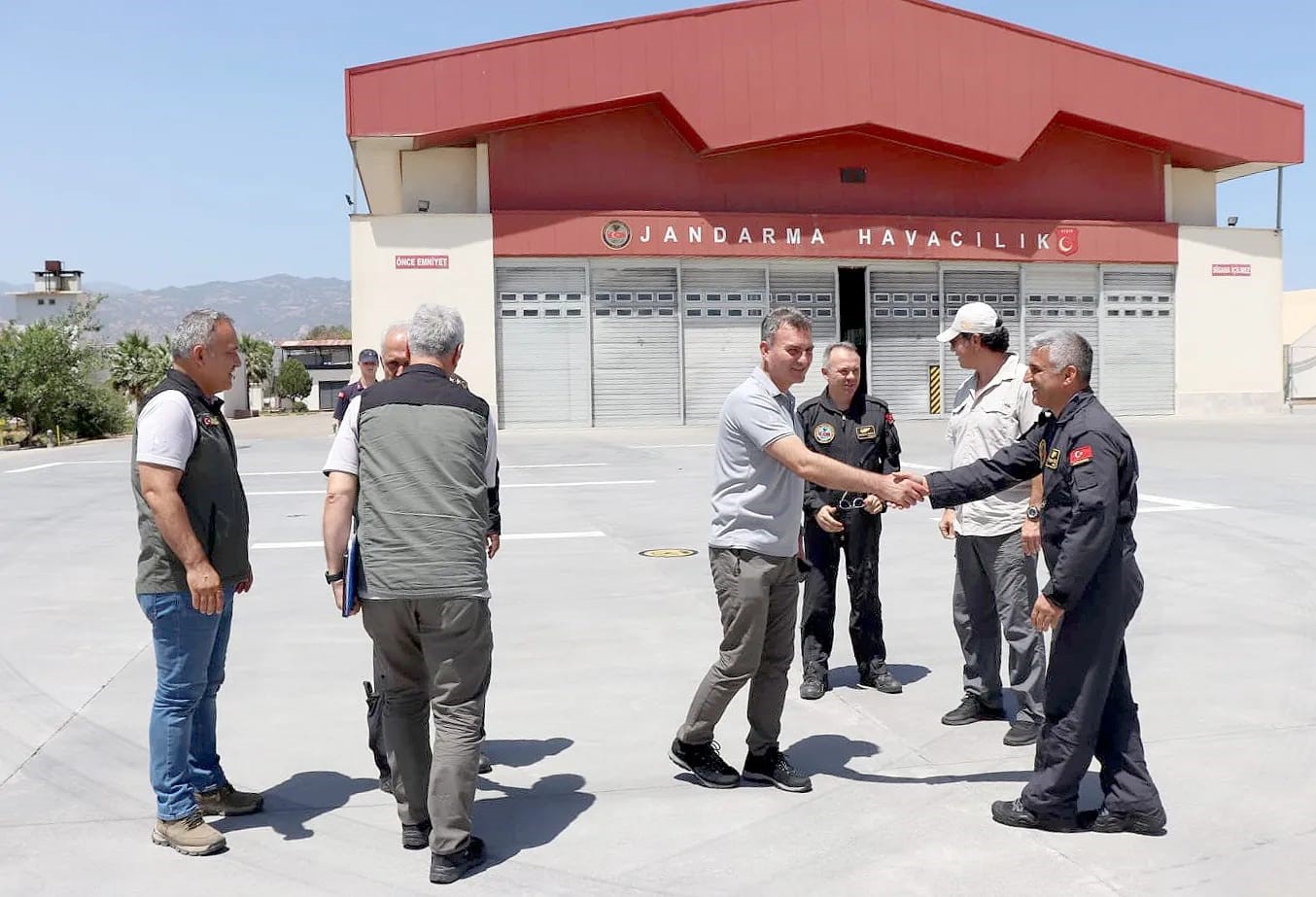 Muğla Orman Bölge Müdürü Ülküdür, Aydın Jandarma Filo Komutanı Ergin ile görüştü
