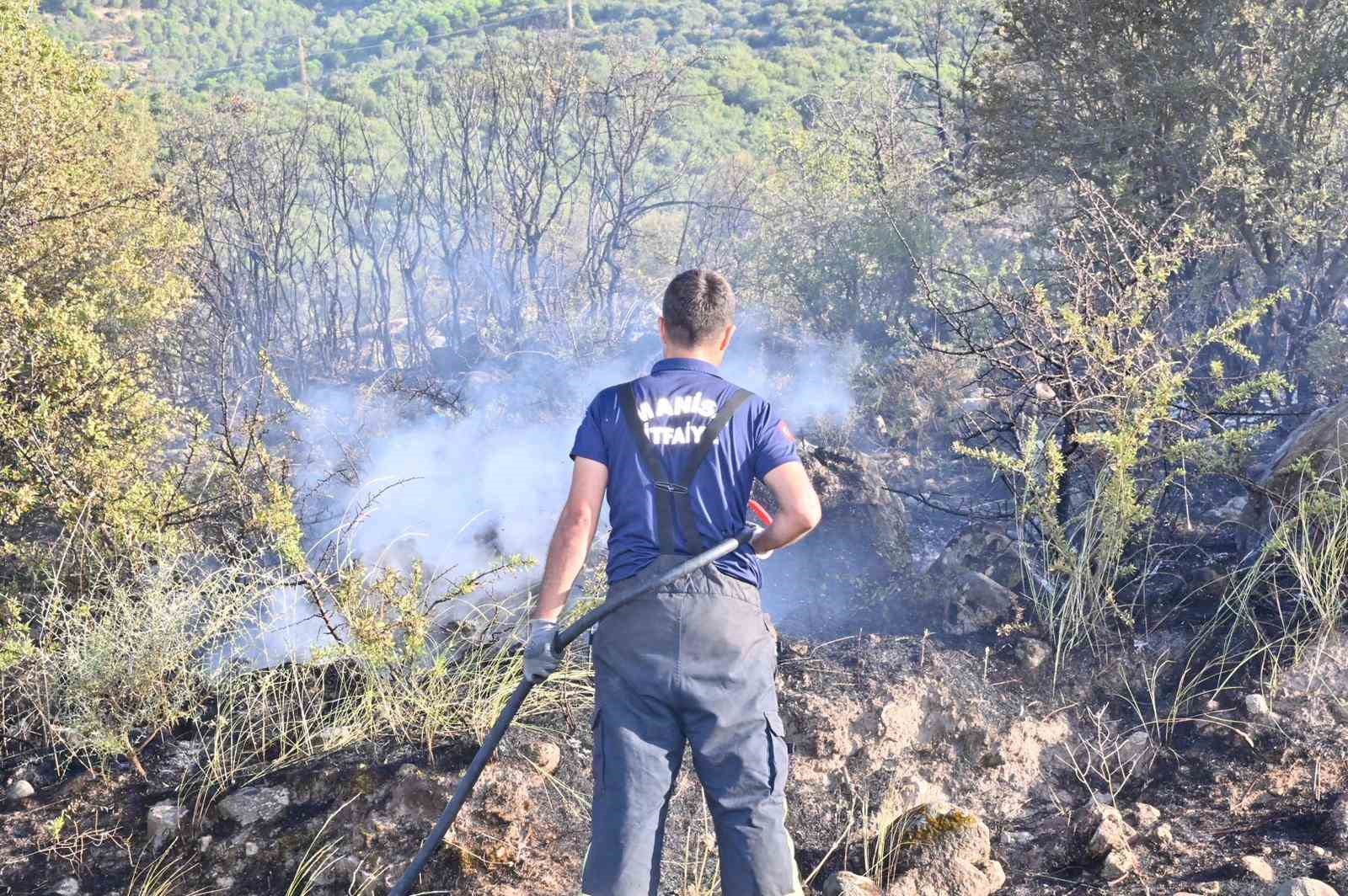 Manisa İtfaiyesinin yangınlarla mücadelesi devam ediyor
