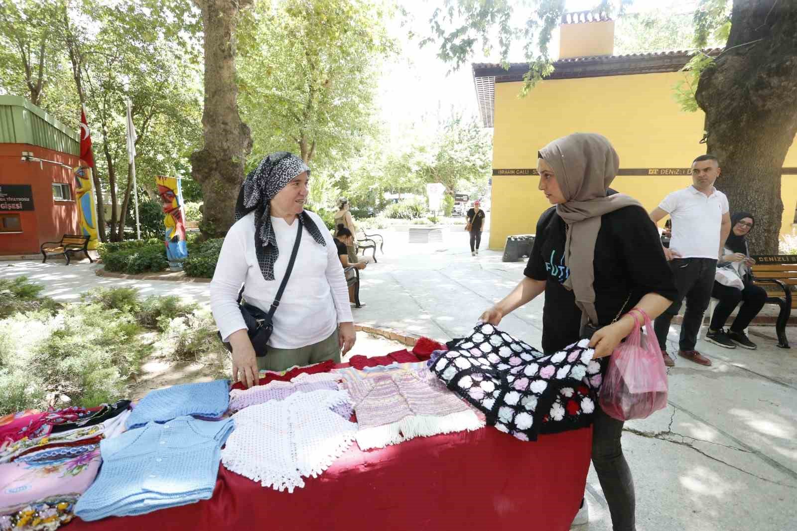 Denizli’de El Emeği Pazarı ile kadınlar aile bütçesine destek olucak
