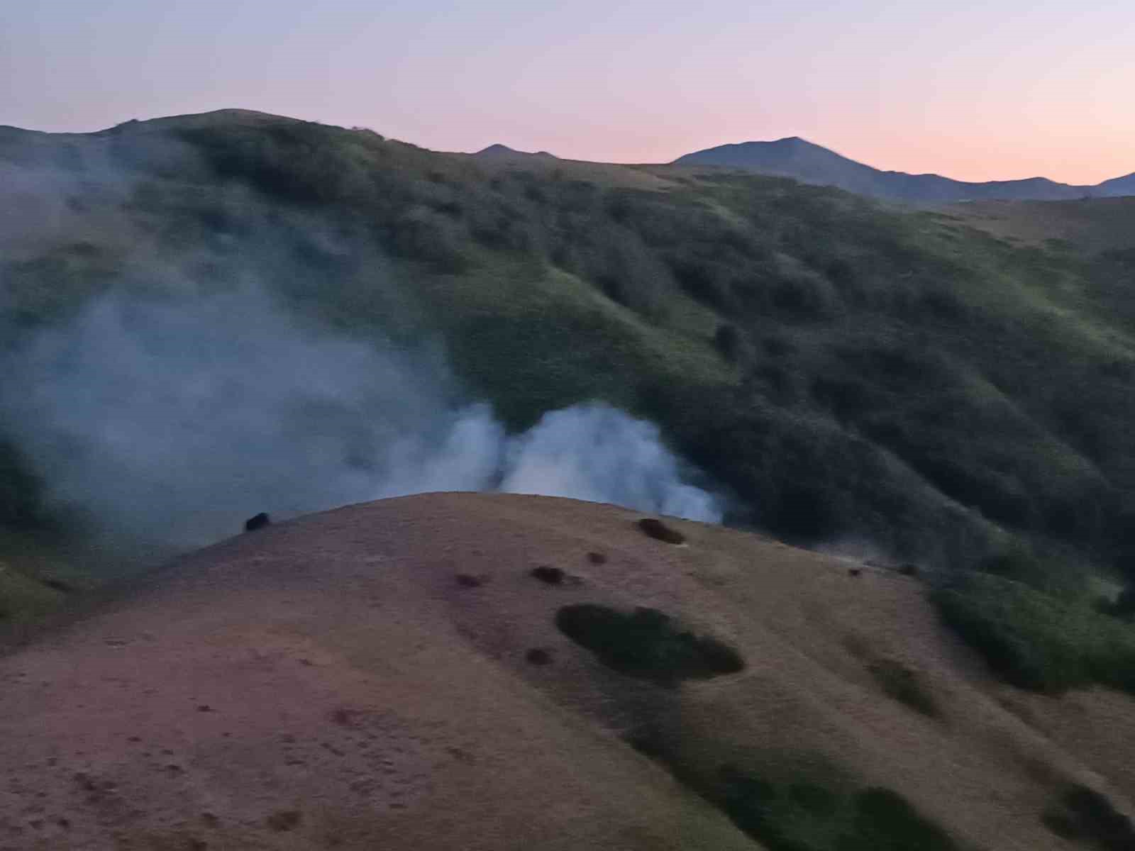 Tunceli’de ağaçlık alanda yangın
