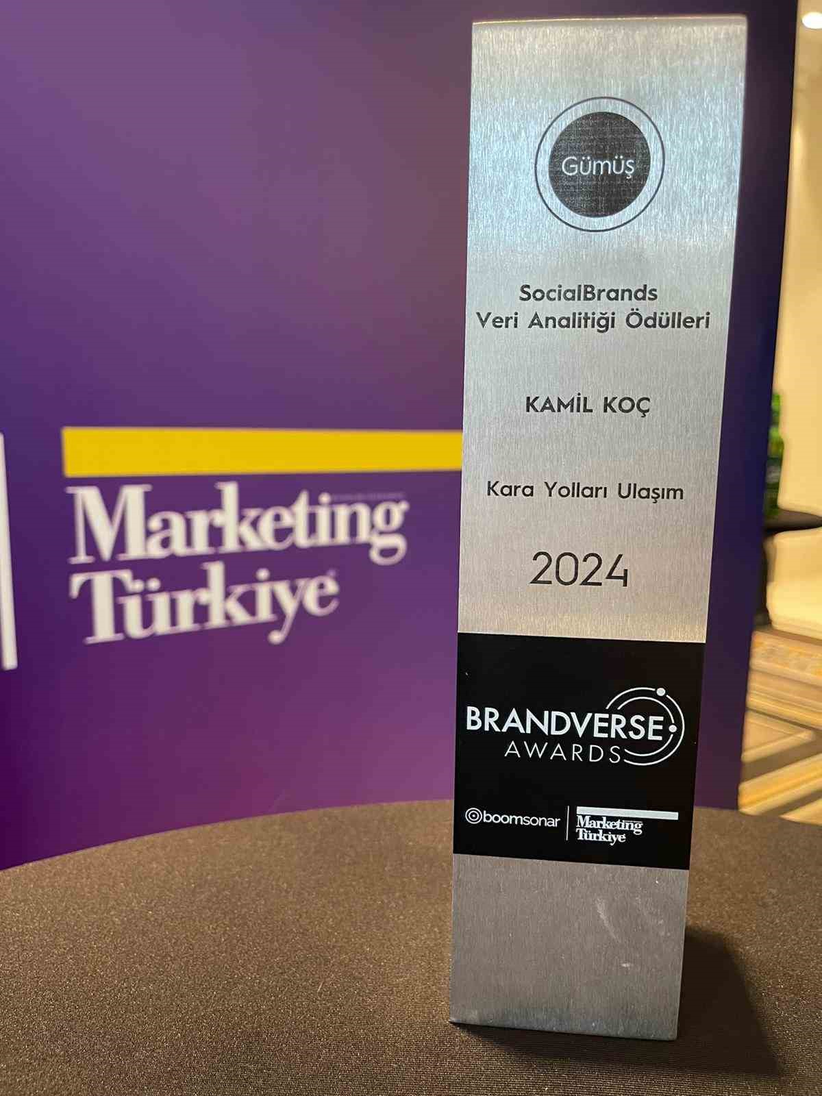 Kâmil Koç’a Brandverse Awards’tan ödül
