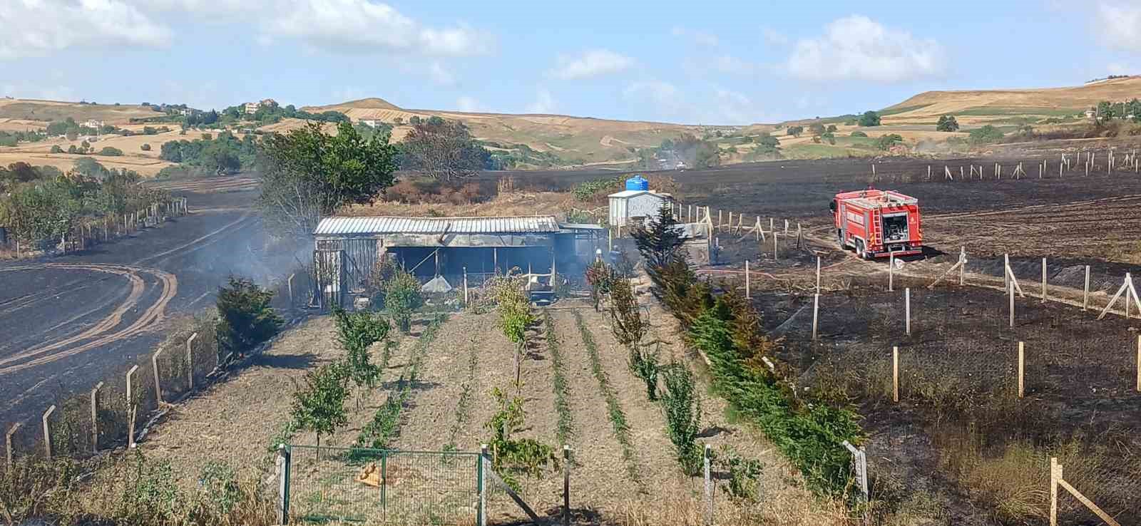 Silivri’de otluk alanda yangın: Alevler yerleşim alanına doğru ilerledi, panik yaşandı
