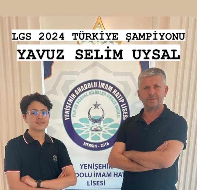 Mersinli öğrencinin LGS başarısı
