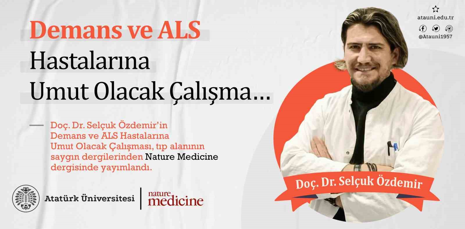 Demans ve ALS hastalarına umut olacak çalışma
