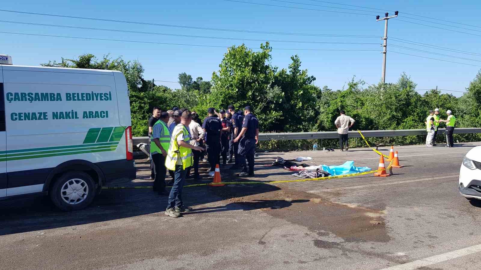 Samsun’da zincirleme trafik kazası: 1 ölü, 2 ağır yaralı
