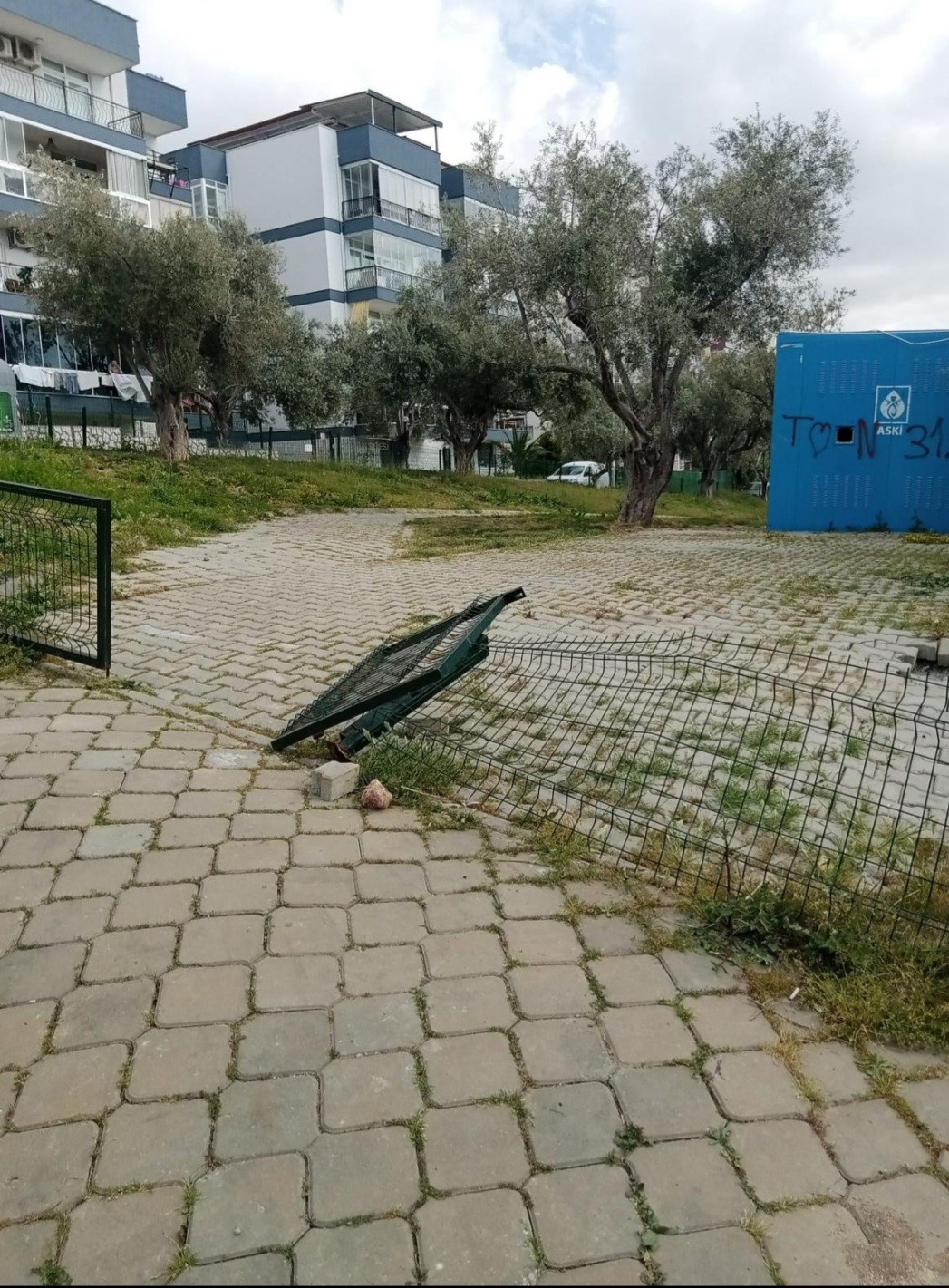 Kuşadası’nda park ve bahçelere saldırı
