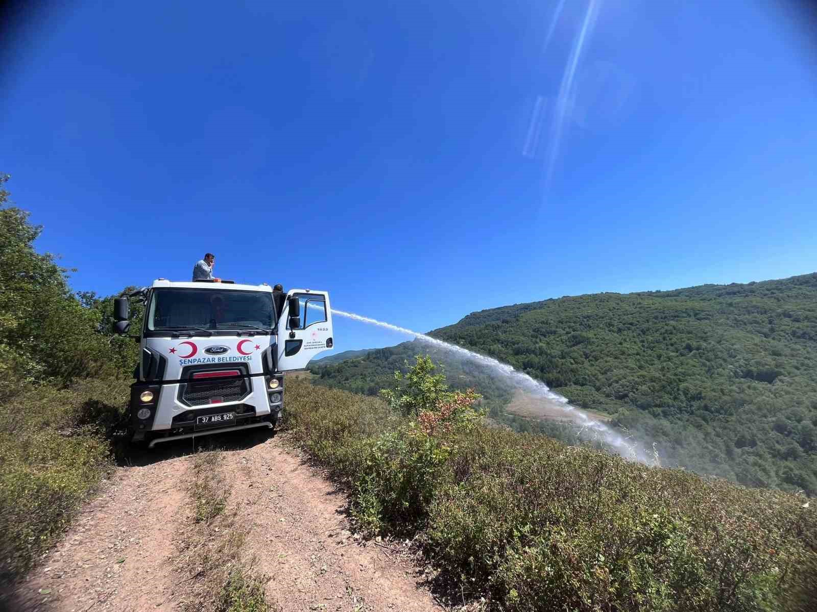 Kastamonu’daki orman yangını söndürüldü
