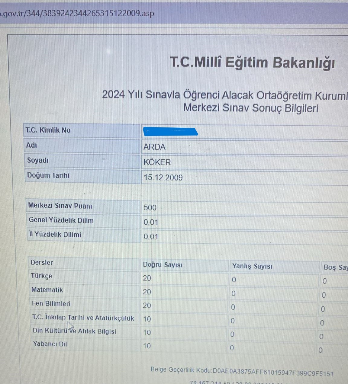 Covid-19’dan vefat eden sağlık çalışanın LGS birincisi evladı, tıp okuyarak insanlara şifa dağıtmak istiyor
