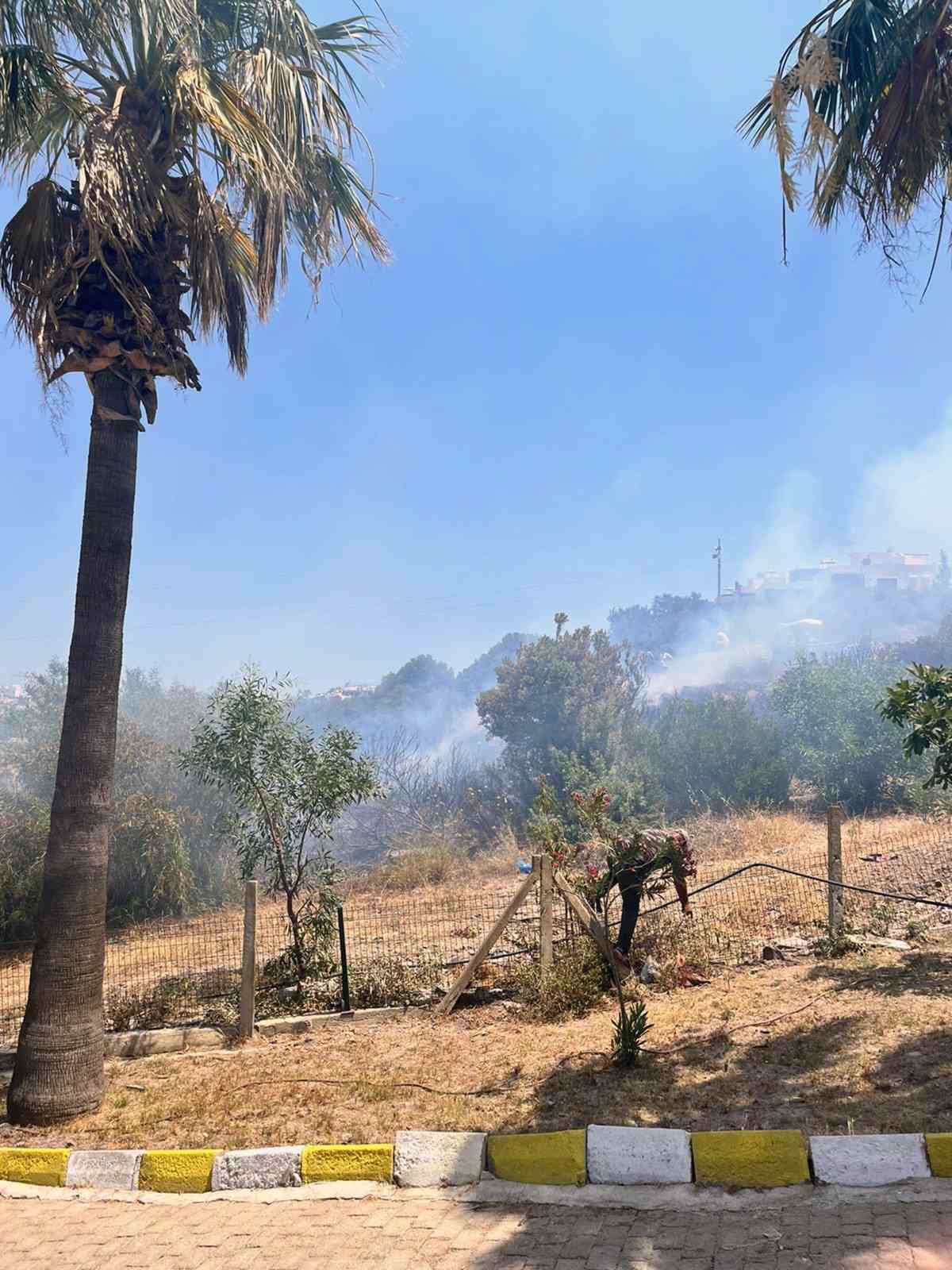 Bodrum Adabük’ünde trafo patladı, alevler lüks sitelere ulaşmadan önlendi
