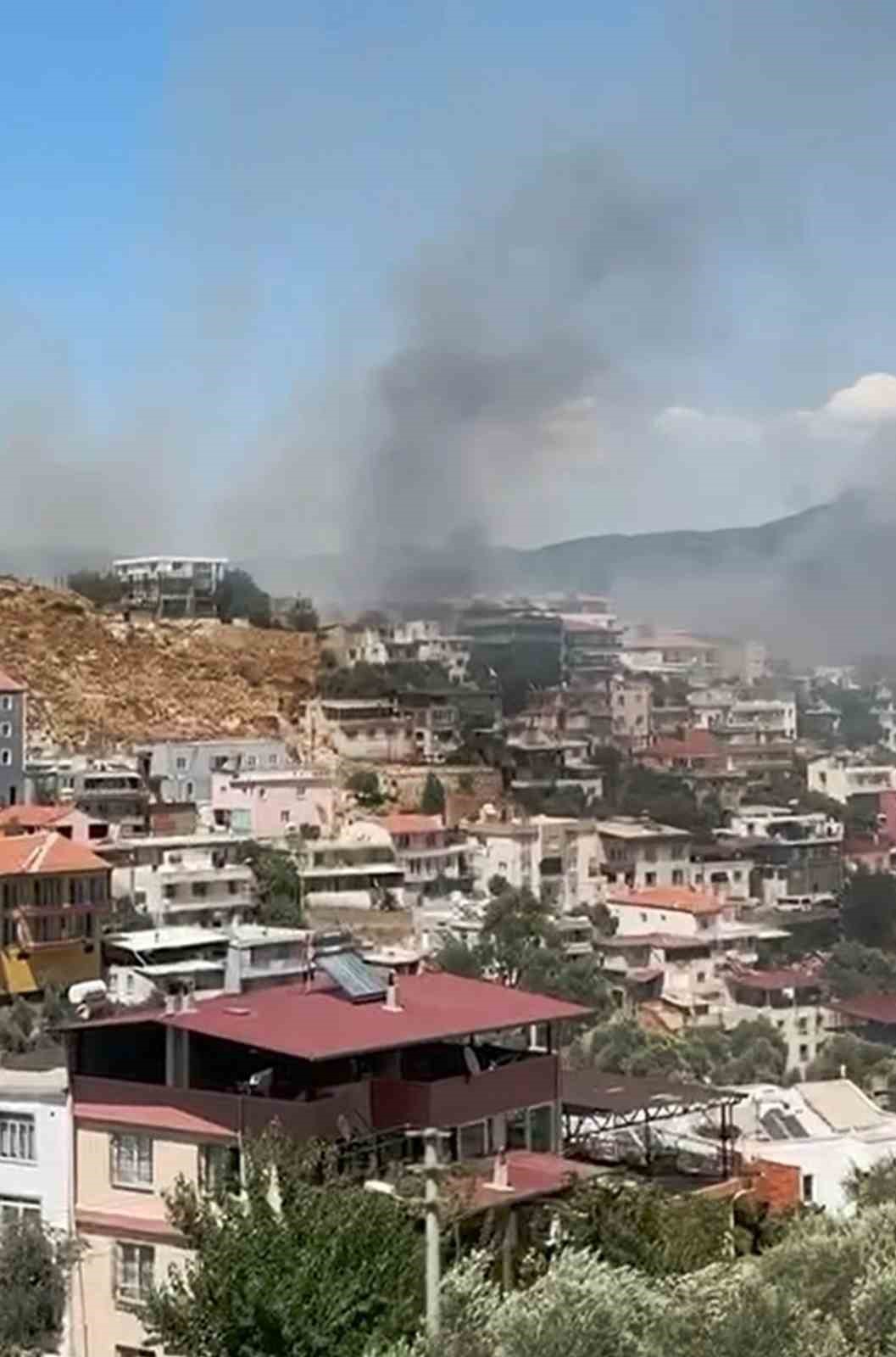 Milas’ta makilik yangını evleri tehdit etti
