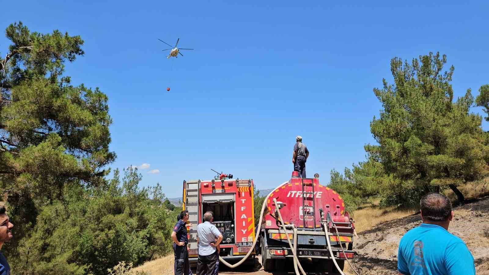 Balıkesir’de orman yangını kontrol altına alındı
