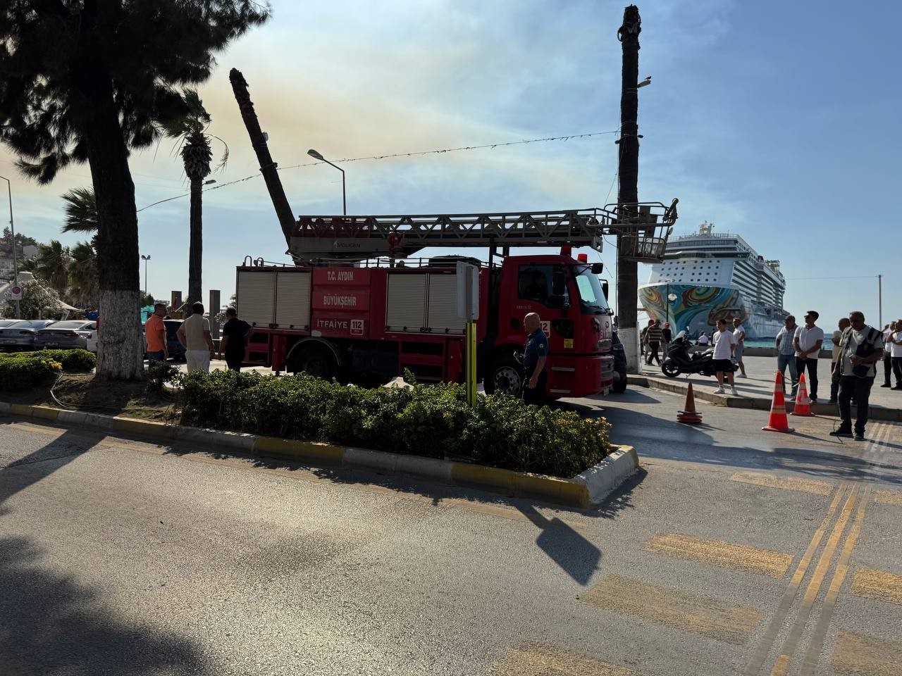 Kuşadası’nda faciaya ramak kaldı
