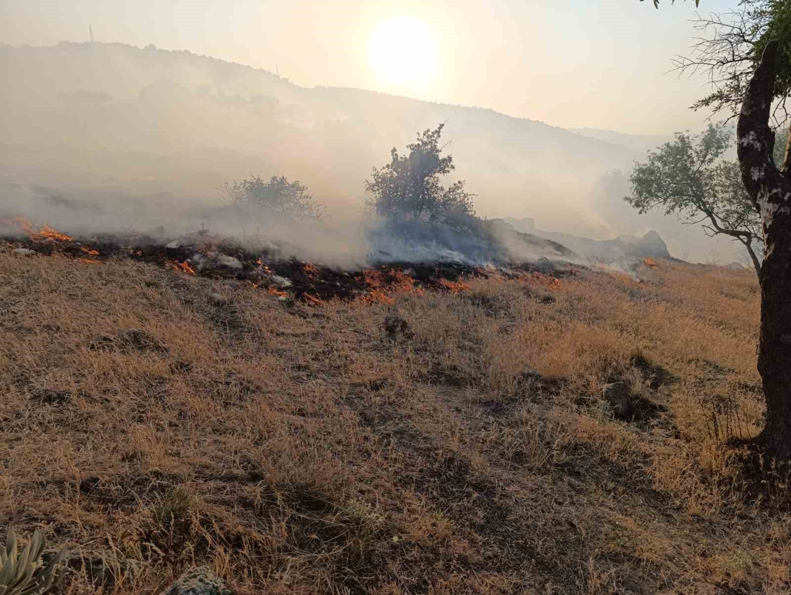 Afyonkarahisar’ın Hıdırlı Tepesi mevkiindeki ormanlık alanda yangın çıktı. İtfaiye ekiplerinri yangına yoğun müdahalesi sürüyor.
