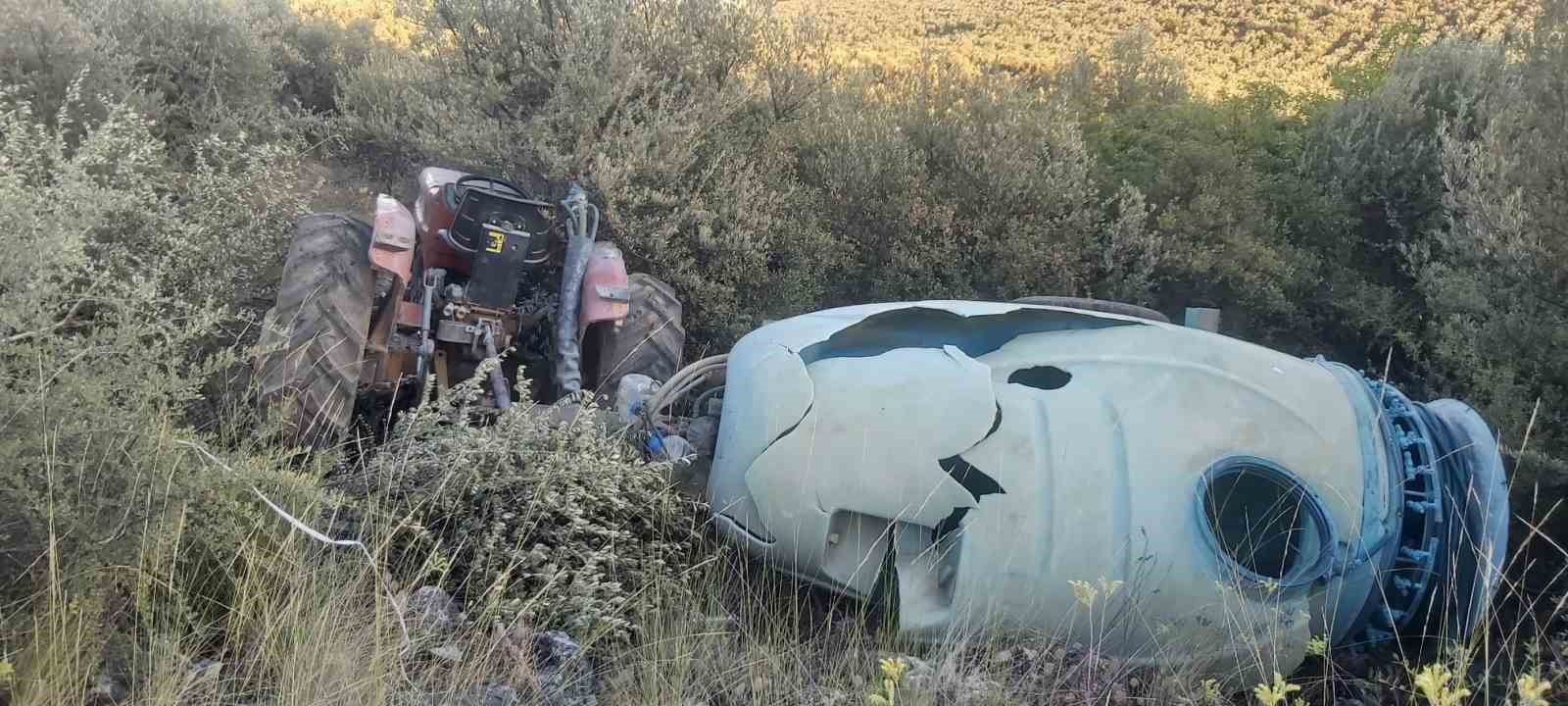 Bursa’da traktör şarampole yuvarlandı: 1 ağır yaralı
