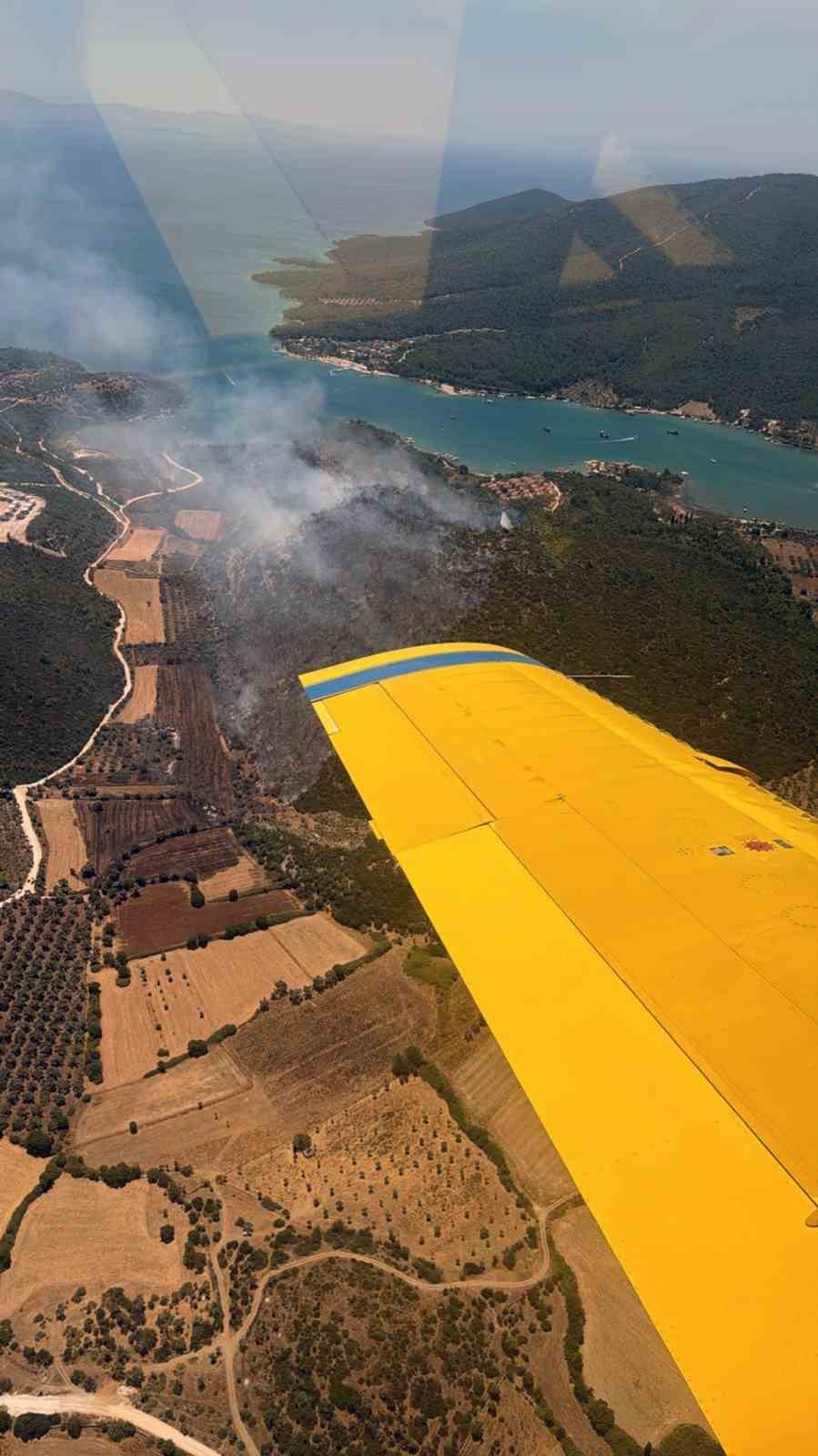 Milas’ta alevlerin önü kesildi
