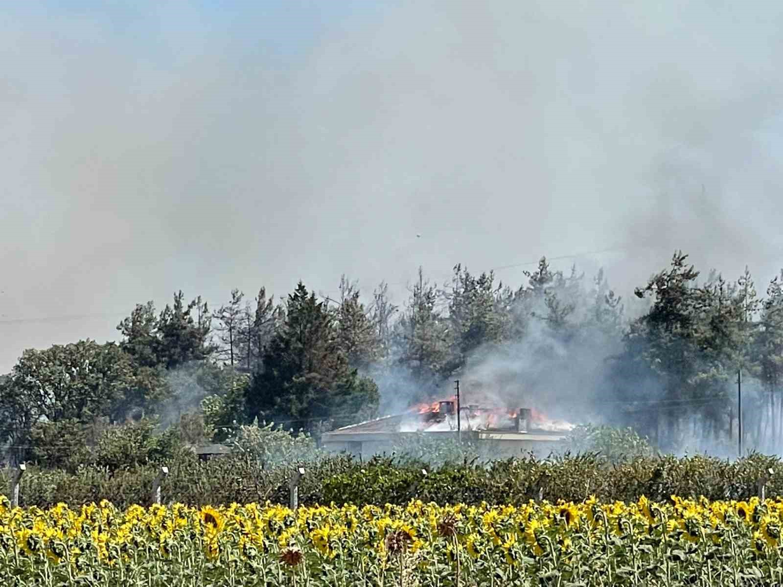 Yangında Uludağ Üniversitesine ait tesisin çatısı yandı
