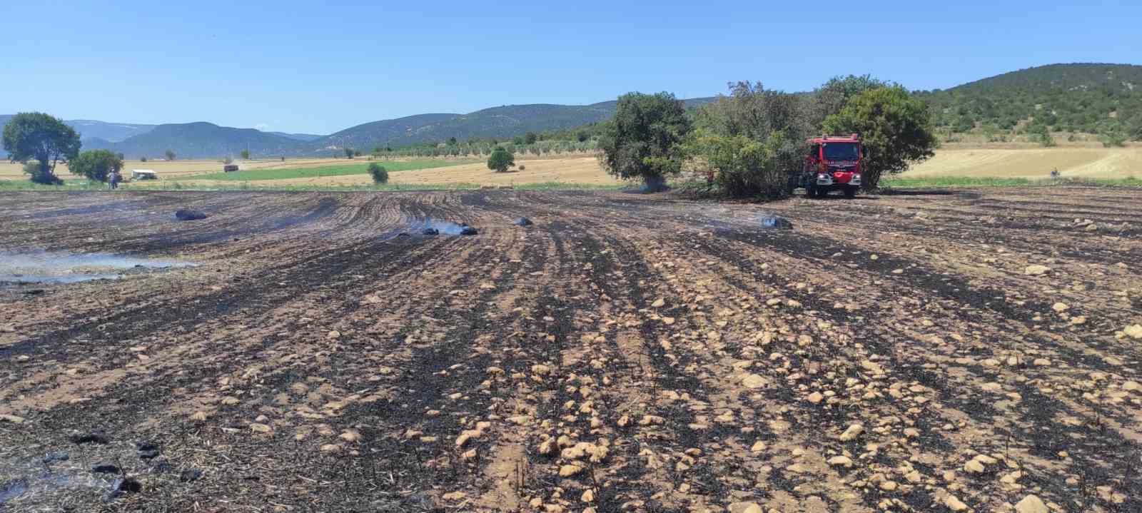 Osmaneli’de çıkan anız yangını kontrol altına alınarak söndürüldü
