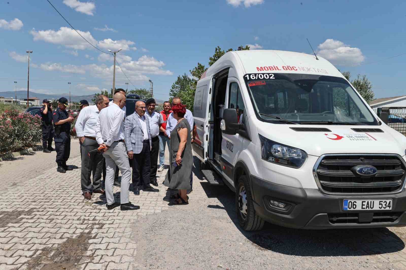 Kumsaz’da mobil göç denetimi
