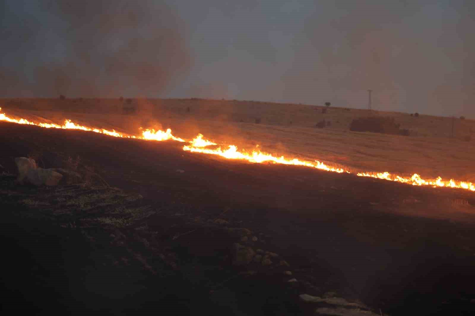 Kahramanmaraş’ta anız ve örtü yangını
